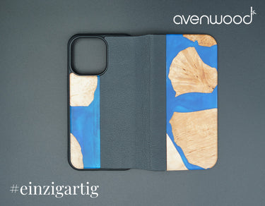 iPhone 13 Pro PORTO COLLECTION FLIPCASE 6012 Bleu